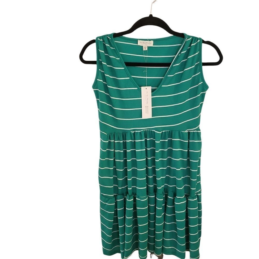 See You Monday Los Angeles V-Neck Mini Dress